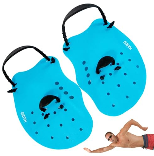 Guanti da nuoto per bambini,Guanti da nuoto regolabili palmati in silicone | Attrezzatura da portatile per adulti con fori di drenaggio, aiuti per il riutilizzabili per allenamento, eserci