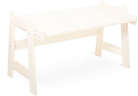 BioKinder Kinderschreibtisch Jugendschreibtisch Leon Weiß höhenverstellbar & neigbar 171 x 76 x 50-75 cm