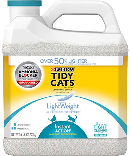 Purina Tidy Cats Light Weight, Low Dust, Clumping Cat Litter, LightWeight Instant Action Multi Cat Litter - 6 lb. Jug