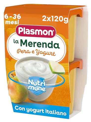 Plasmon Merenda Pera e Yogurt 2x120g (12 Confezioni)