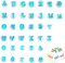 GUO-YING Alphabet Fondant Cutter Moule à Gâteau Biscuits, 36 Pcs Emporte-Pièces d'Alphabet et de Chiffres Fondant Cutter, Adapté à la Cuisson de Gâteaux, Bonbons Mous, Accessoires de Biscuits