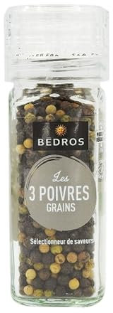 Mélange de 3 poivres en grains - Moulin 42g