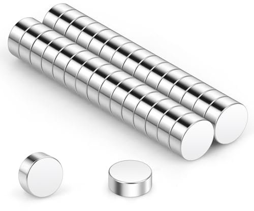 Wukong Mini-neodymmagneter, 5 x 2 mm | 30 st små men starka magneter för kylskåp, kontor, 3D-skrivare, gör-det-själv-modeller och projekt