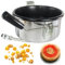 Jcasbdn Nostalgia Popcorn Maker 8oz Anti-Scorch Electric Popcorn Maker Machine with Safe Control User-Friendly Machine Easy Maintain for Movie Night Parties