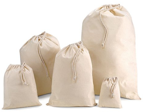 Baumwollbeutel mit Kordelzug Extra Large 50cm x 75cm 38 litre