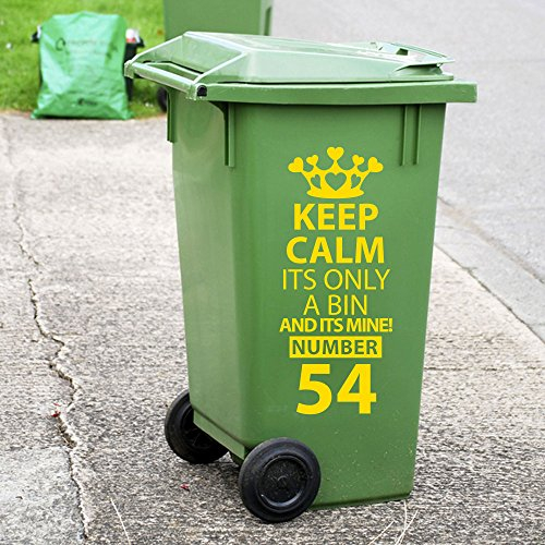 Recycling Wheelie Bin Custom Decals Dustbin Vinyl Stickers New House Number Wall Decorations Window Stickers Wall Decor Wall Stickers Wall Art Wall Decals Stickers Wall Decal Decals Mural Décor Diy Deco Removable Wall Decals Colorful Stickers