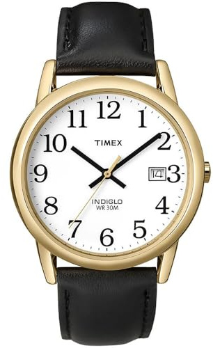 Timex Montre Homme Blanc Noir Easy Reader T2H291
