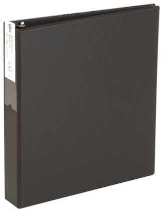 Avery® Standard 3 Ring Binder, 1.5 Round Rings, 1 Black Binder