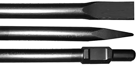 Jeu de burins SDS Marteau de démolition Hex burin plat Burin pointu Lot de pointe 410 mm pour marteau burineur F Bosch