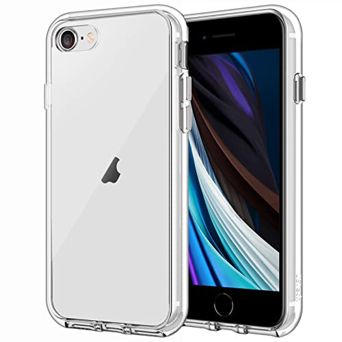 JETech Cover per iPhone SE 3/2, iPhone 8/7, Anti-Ingiallimento, Trasparente
