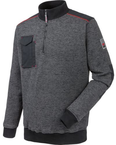 WÜRTH MODYF Fleecetroyer Perseus – Weicher Fleece Pullover mit Stehkragen und Viertel-Reißverschluss – perfekt für Handwerk, Werkstatt, Arbeiten im Freien, anthrazit, Größe M