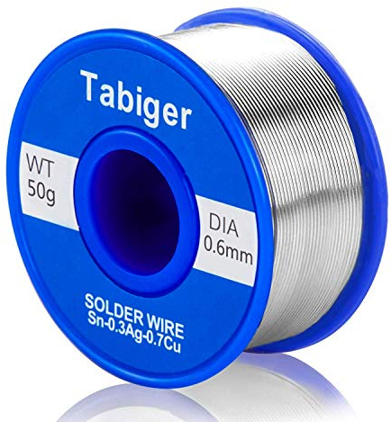 Tabiger Fil à souder sans plomb avec cœur en colophane pour soudure électrique et bricolage 50 g