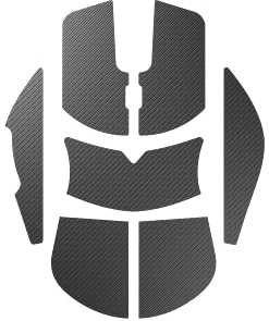 Glorious Gaming Bande agrippante pour Les Souris Model O - Anti-dérapante, résistante au Gras et à la Sueur, 0,5 mm d’épaisseur, prédécoupé, Application Facile, adhésif 3M - Noir