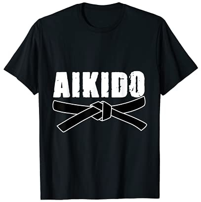 Aikido Dan Judo Japanese Martial Arts Aikido Black Belt T-Shirt