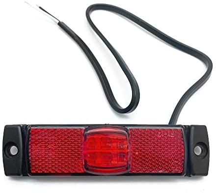 DOJA Barcelona | Luz Galibo Roja | PACK 2 Led Posicion | Luces de Galibo para Remolques | Luz Posicion LED Camion, Luces Posicion Remolque, Luz Galibo Caravana, Luces de Galibo para Autocaravana
