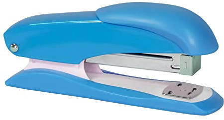 Idena 11547 – häftapparat 13 cm, inklusive 50 häftklamrar 24/6, ljusblå, för 20 ark, 1 st