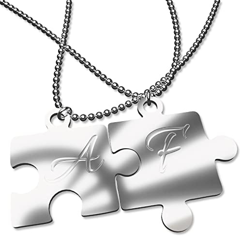 Collana personalizzata con nome , iniziali - collana personalizzabile incisione laser , iniziali , nome - ideale per regalo , san Valentino , festa della mamma - 100% made in italy