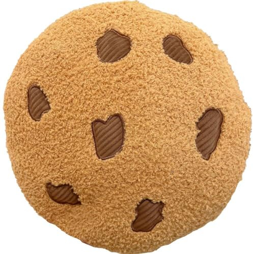 Halloween Cookie Pillow Plush Food Shaped Pillow Round Soft 3d Funny Pillows Novelty Stuffed Throw Pillows Seat Cushion for Couch Sofa Halloween-Cookie-Kissen, weiches, rundes Plüschkissen in Form