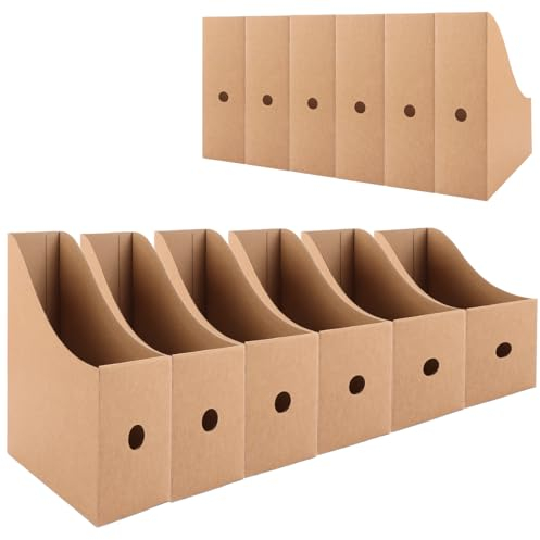 WOPPLXY 12 Stück Stehsammler A4, Stehsammler A4 Pappe mit 12 Etiketten, Stehsammlerpappe aus Kraftpapier für Büromaterial, Aktenordner, Schreibwaren