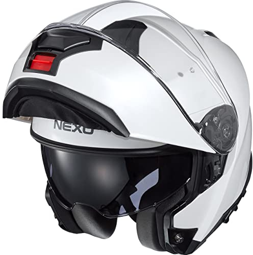Nexo Casco plegable Comfort II para mujer – Termoplástico – 1550 g – ECE 22/05 blanco M