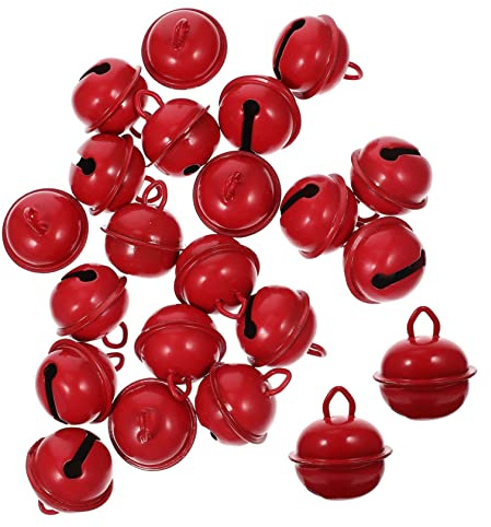 TOPBATHY Mini Juego de 20 Campanas de Metal Hechas a Mano Pequeñas Campanas Artesanales para Decoración Navideña Campanas Decorativas
