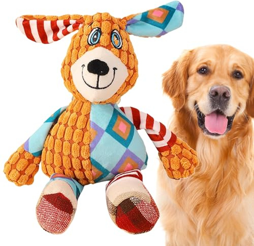 Hshenjhu Giochi per Cani, Peluche per Cane Indistruttibile, Giocattoli per Cuccioli da Masticare, Giochi con Squeak per Cani, per Masticatori Aggressivi di Razze Piccole, Medie e Grand