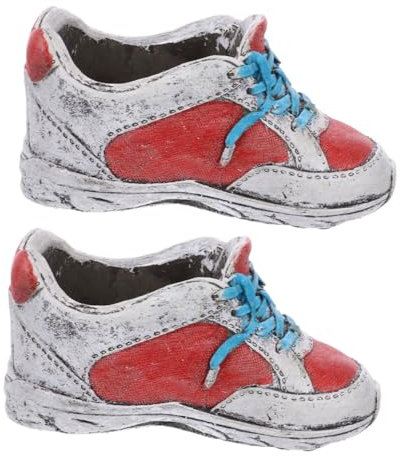 VINTORKY Tenedor De Flores con Forma De Zapato 2 Unids Plantador Suculento Bonsai Contenedor Decoración