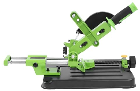 Winkelschleifer Halterung, Poliermaschine Umrüstschneidemaschine Multifunktionale Trennständer für Winkelschleifer, Verstellbar 0-45°, mit Desktop-Zugstange, für 10-12,5 cm Winkelschleifer