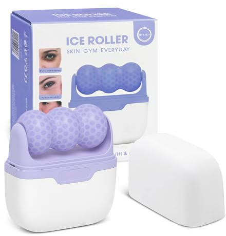Flintronic Ice Roller for Face and Eyes, 2 in 1 Face Roller, Ice Face Roller Ices Facial Cube Silicone Ices Mold for Faces Beauty, Facial Skin Care Tools with Travel Case, Skin Care Gift for Women