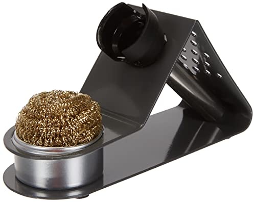 Velleman Support universel pour fer à souder avec éponge de nettoyage, assurant précision et fiabilité pour divers projets de soudure, compatible avec les marques et autres