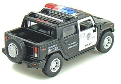 KiNSMART - H2 Hummer SUT 5 1:36 Scale Die Cast Metal Model Toy Truck (Police Edition)