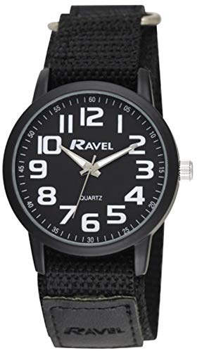 Ravel - Men's Modern Workwear Watch with Easy-Fasten Strap