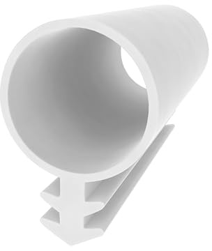 Schlauchdichtung für Holzfenster und Türen - Weiß - 8 Meter - Gummidichtung - 10 mm Durchmesser - Fenster- und Türdichtung - Zugluft- und Schallschutz