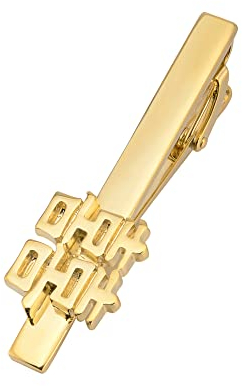 Jonwo Double Happiness Cufflinks and Tie Clip Set for Chinese Wedding Dress