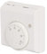 Oniissy Mechanisches Thermostat Raumthermostat - Temperaturregler Schalter Elektromechanisch 230V - Heizkessel Regelbereich +10°C/+30°C Für Fußbodenheizung