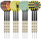 WinGluge 12 Stück Dartpfeile mit Metallspitze, 14 Gramm Steeldarts Profi, Steel Darts Set, Steeldart Pfeile, 4 Motive Dart Flight, Multi Purpose Dart Tool, für Anfänger Und Hobbyisten