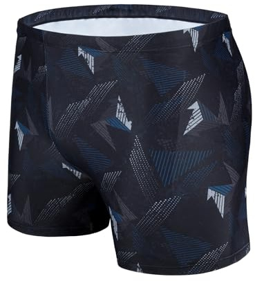 AMZSPORT Maillot de Bain Homme Short de Bain à Séchage Rapide Boxer de Plage avec Cordon de Serrage