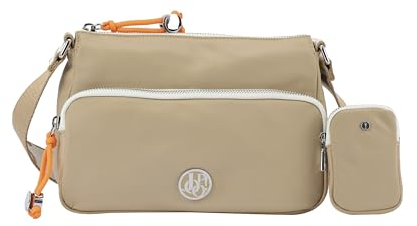 Joop! Jeans - jasmina lietissimo Schultertasche Damen, Schultertasche Damen, Umhängetasche in Beige, Handtasche mit Reißverschluss