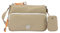 Joop! Jeans - jasmina lietissimo Schultertasche Damen, Schultertasche Damen, Umhängetasche in Beige, Handtasche mit Reißverschluss