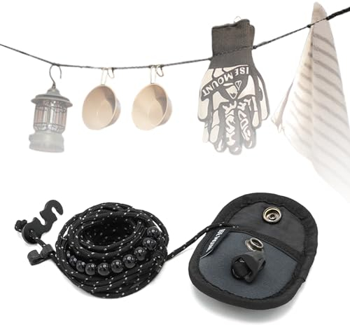 ZVRSUA Stendibiancheria da Campeggio Portatile, Accessori da Campeggio e da Viaggio, Ultraleggero, Imballabile, Gadget da Viaggio che Possono Essere Utilizzati in Interni ed Esterni, Strumenti per