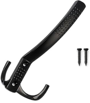 JDNH Gancho para Abrigos Aleación Colgador Toallas Montado En Pared Gancho para Bata Gancho Doble Punta Colgador para Sombrero Y Abrigo Hardware Fácil Instalar