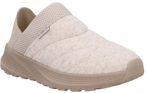 CMP SYNESYS Women’s Felt Indoor Slippers – 2 in 1 Convertible Slip-On Shoes with Fold Down Heel & EVA Sole – Stylish & Comfortable – P605 SABBIA, Adult, Women, Numeric, Medium, 7.5