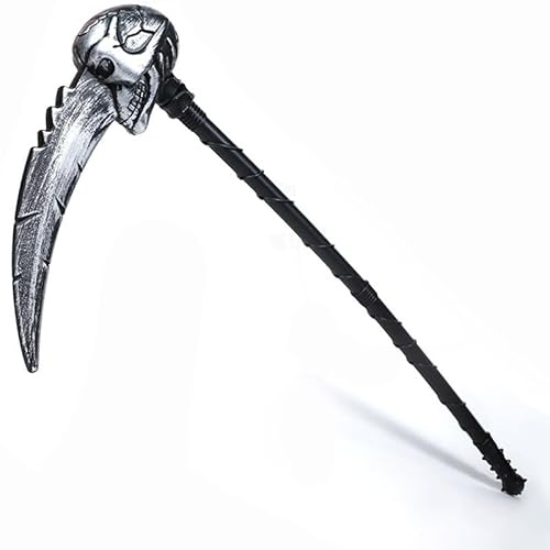 Mizijia Sensen Halloween 84cm, Accessori Sicuri per Bambini per Cosplay, Giocattolo di Plastica in Forma di Falce Perfetto per Feste di Halloween, Giochi di Ruolo e Decorazione (84 cm)