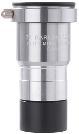Lightweight 2X Barlow Lens Optical Designs Portable Metal For Outdoor Skywatching & Photography Accessory