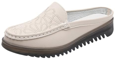 Platåsandaler damer velour, damer stängda sandaler med kilklack halkfria sommarsandaler broderi blommor sandalett mjuk sula tofflor boho fritidsskor lätta sandaletter