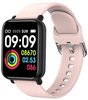 Reloj inteligente R16, rastreador de actividad cardíaca/sueño/monitor de salud cardíaca, fondo de bricolaje, modo de natación, fitness Ip68 The Revere, rastreador de actividad para hombres y mujeres.