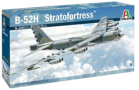 Italeri 1:72 Boeing B-52H Stratofortress, Modellbau, Bausatz, Standmodellbau, Basteln, Hobby, Kleben, Plastikbausatz, detailgetreu