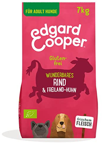 Edgard & Cooper hundmat torr ekologisk hundmat hund vuxen glutenfri naturlig 7 kg nötkött & kyckling biologiskt med massor av färskt kött, god och balanserad mat