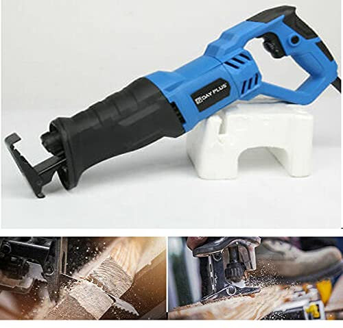 Sierra de sable, 900 W, eléctrica, con hojas, 5 unidades, sierra de mano eléctrica, máx. 160 mm, profundidad de corte para madera y metal