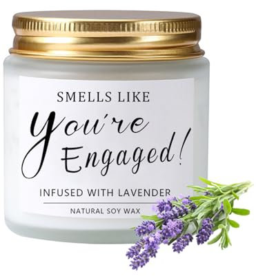 Ronoza Verlobungsgeschenk, Hochzeitsgeschenke für Brautpaar, Duftkerzen in Glas Geschenke Hochzeit für Paare, Geschenke zur Hochzeit (Lavendel)